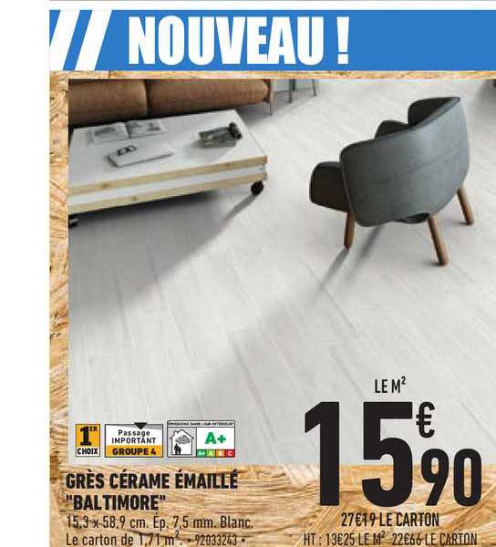 grès cérame émaillé "baltimore"