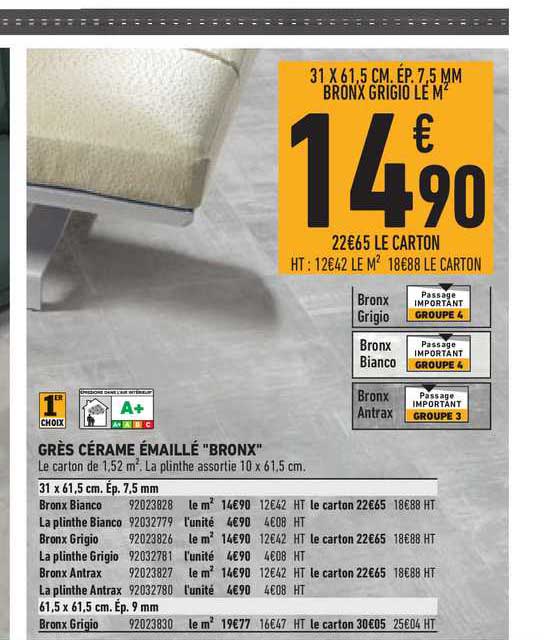 grès cérame émaillé "bronx"