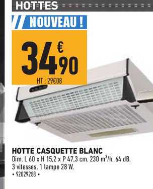 Hotte Casquette Blanc