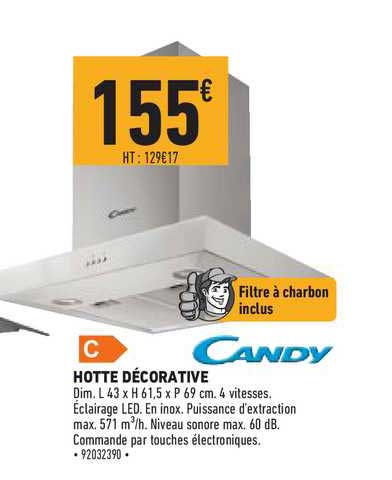 hotte décorative candy