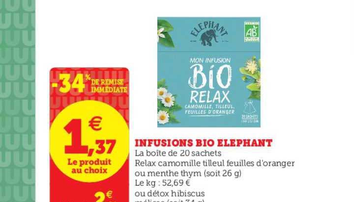 Infusions Bio Elephant -34% De Remise Immédiate