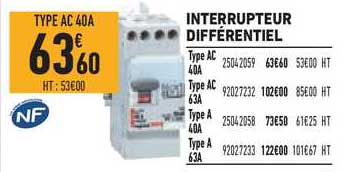 interrupteur différentiel