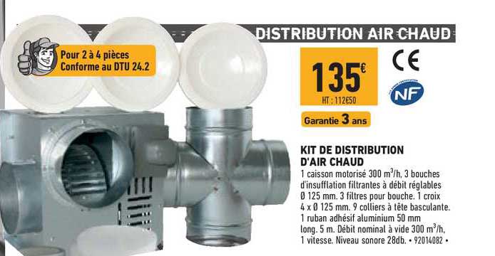 kit de distribution d'air chaud