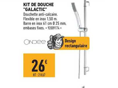 kit de douche "galactic" ondée