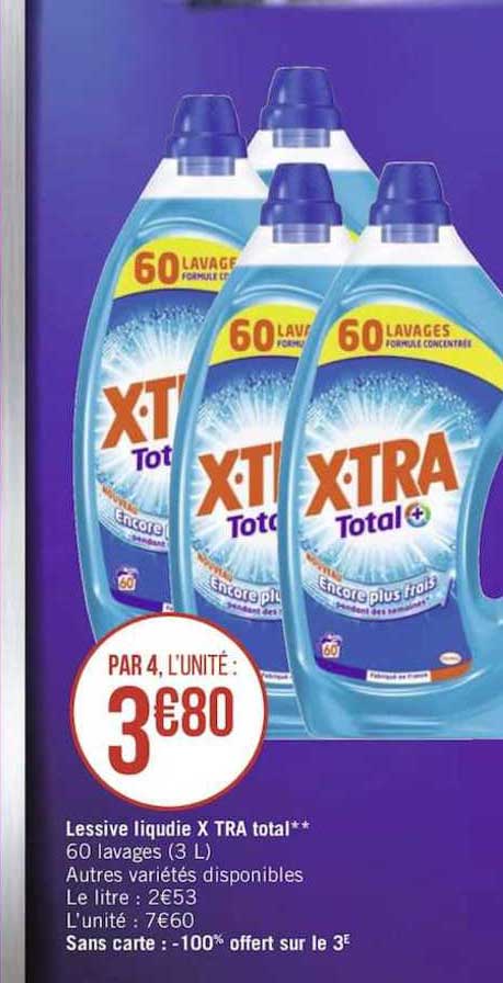 lessive liquide x tra total