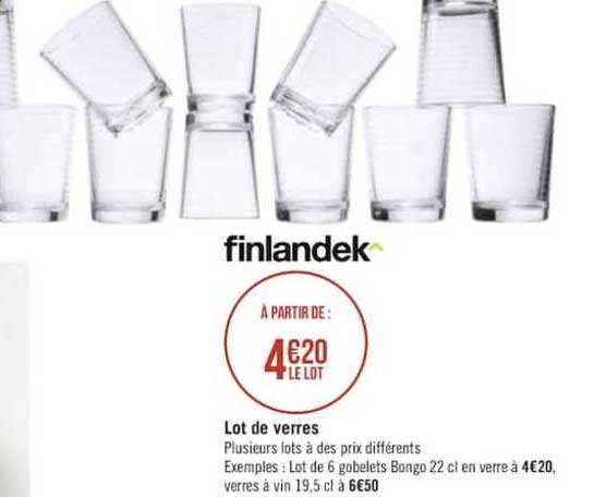 lot de verres filandek
