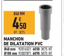 Manchon De Dilatation Pvc