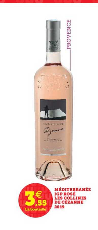 méditerranée igp rosé les collines de cézanne 2019