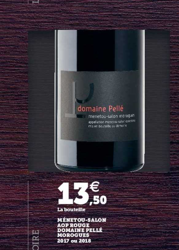 ménetou salon aop rouge domaine pellé morgues 2017 ou 2018