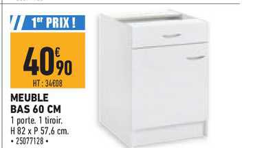 Meuble Bas 60 Cm