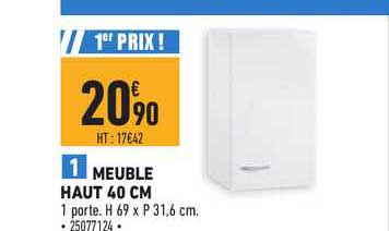 Meuble Haut 40 Cm