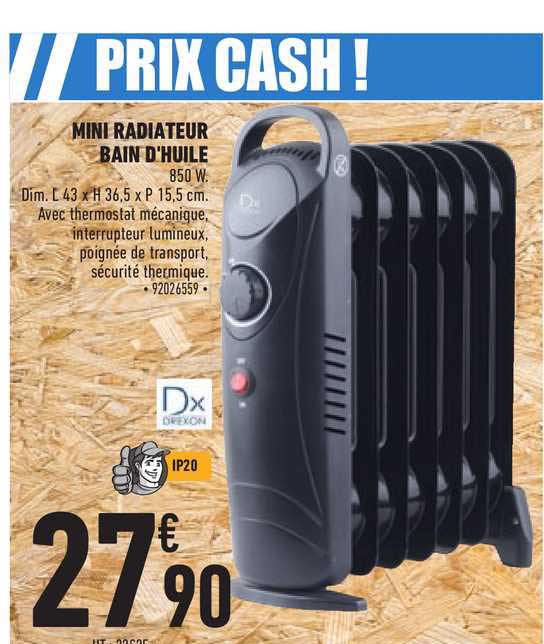 Mini Radiateur Bain D'huile