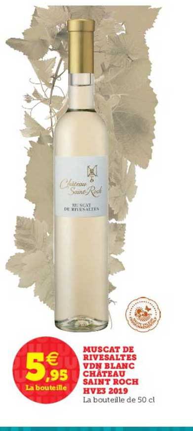 muscat de rivesaltes vdn blanc château saint roch hve3 2019