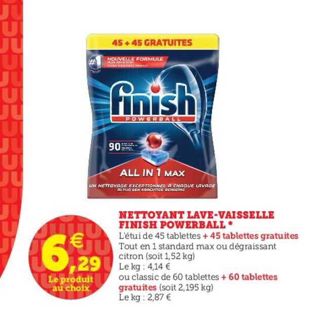 nettoyant lave vaisselle finish powerball