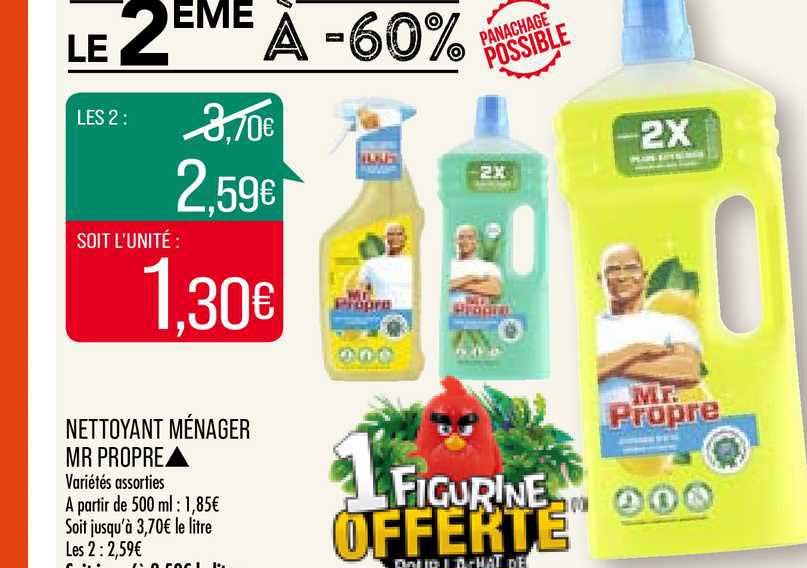 nettoyant ménager mr propre