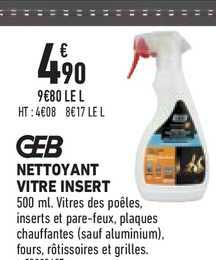 nettoyant vitre insert geb