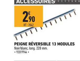 peigne réversible 13 modules