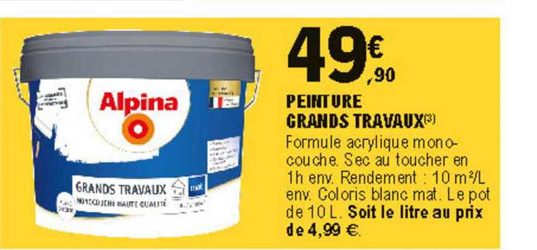 peinture grands travaux alpina