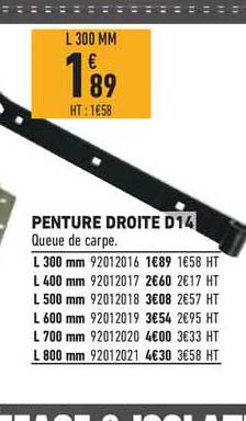 penture droite d14