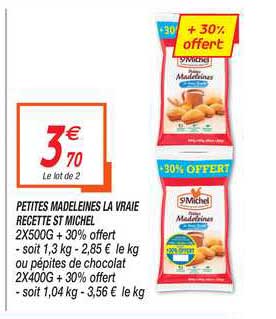petites madeleines la vraie recettes st michel