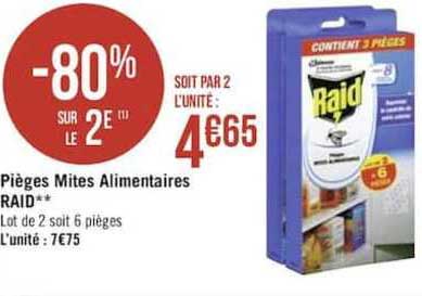 pièges mites alimentaires raid -80% sur le 2e