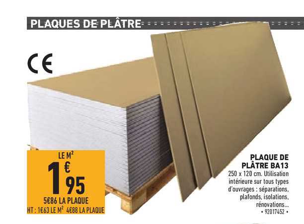 Plaque De Plâtre Ba13