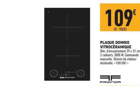 Plaque Domino Vitrocéramique