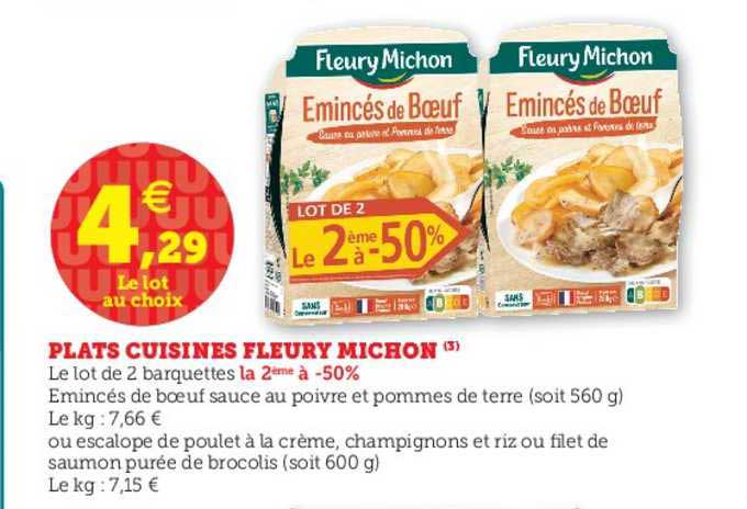plats cuisinés fleury michon