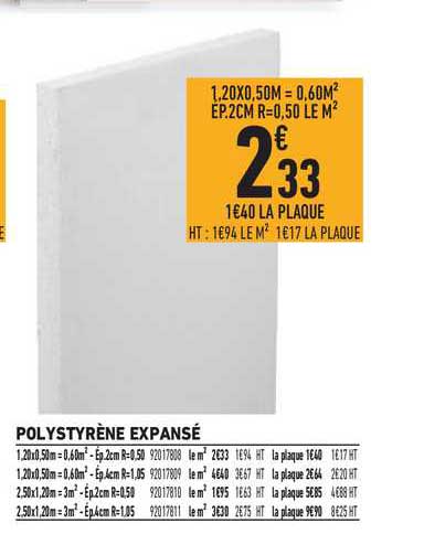 polystyrène expansé