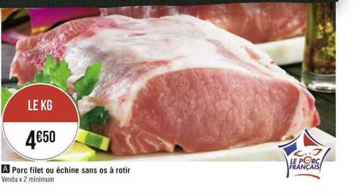 Porc Filet Ou échine Sans Os à Rôtir