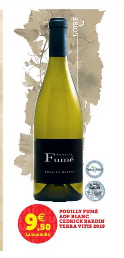 pouilly fumé aop blanc cedrick bardin terra vitis 2019