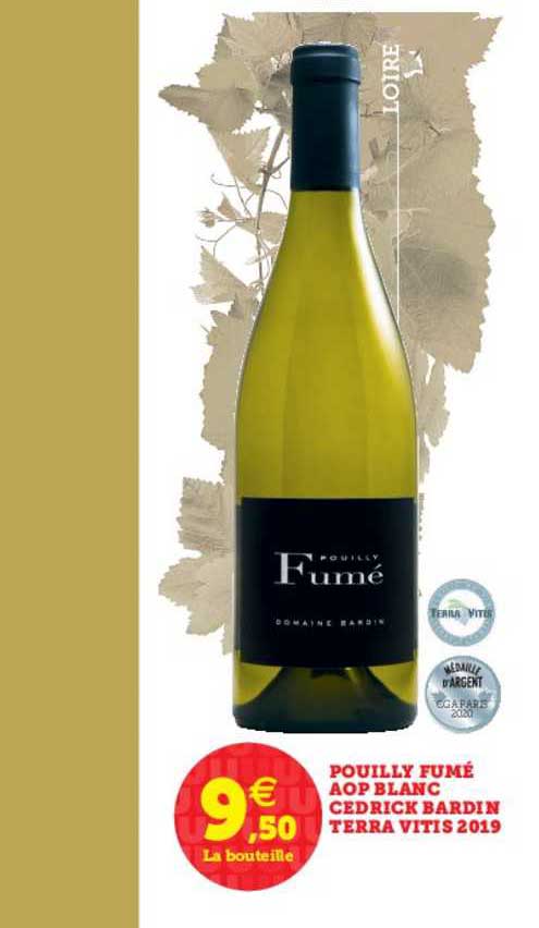 pouilly fumé aop blanc cedrick bardin terra vitis 2019