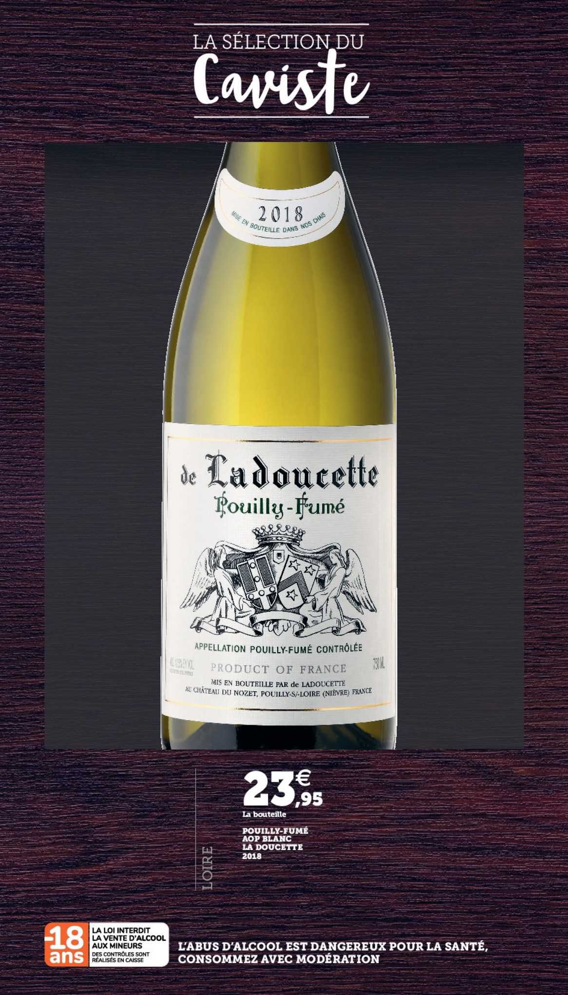 pouilly fumé aop blanc la doucette 2018