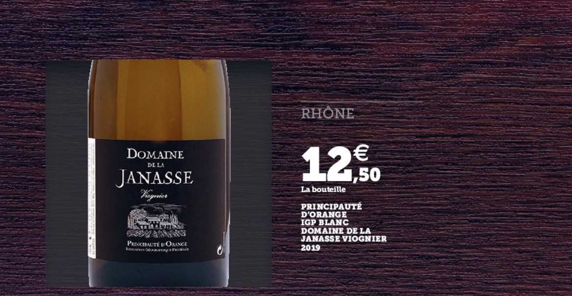 principauté d'orange igp blanc domaine de la janasse viognier 2019