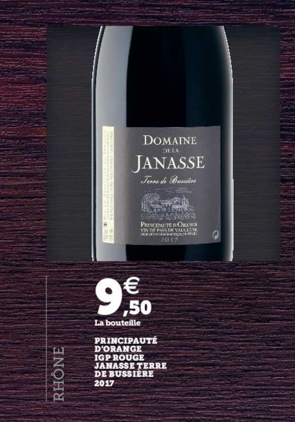 principauté d'orange igp rouge janasse terre de bussière 2017