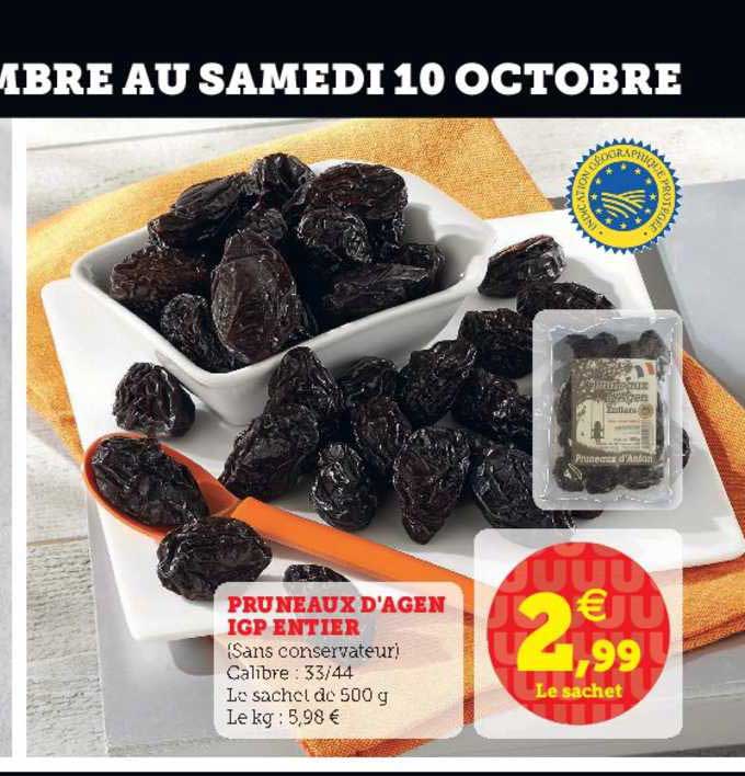 pruneaux d'agen igp entier