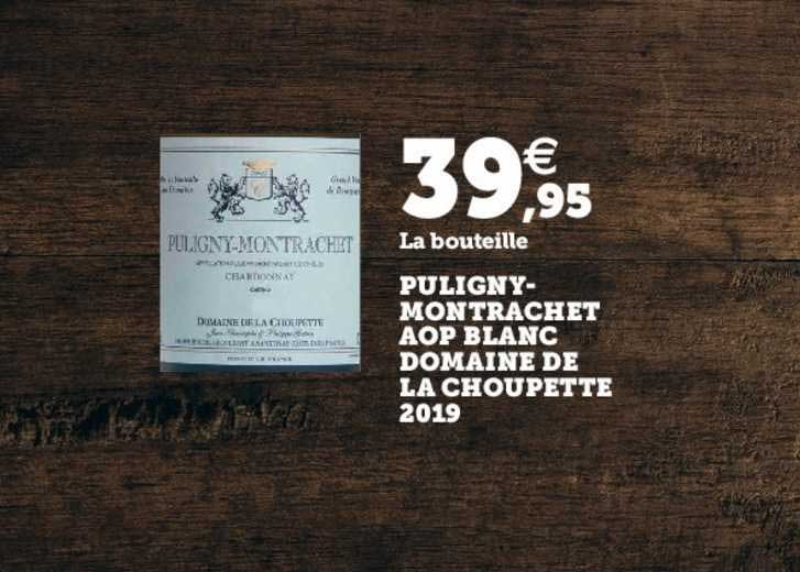 puligny montrachet aop blanc domaine de la choupette 2019