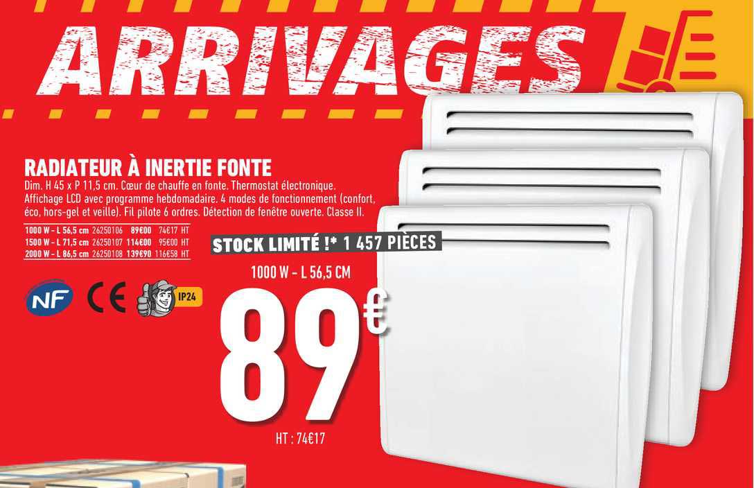 Radiateur à Inertie Fonte