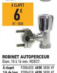 robinet autoperceur