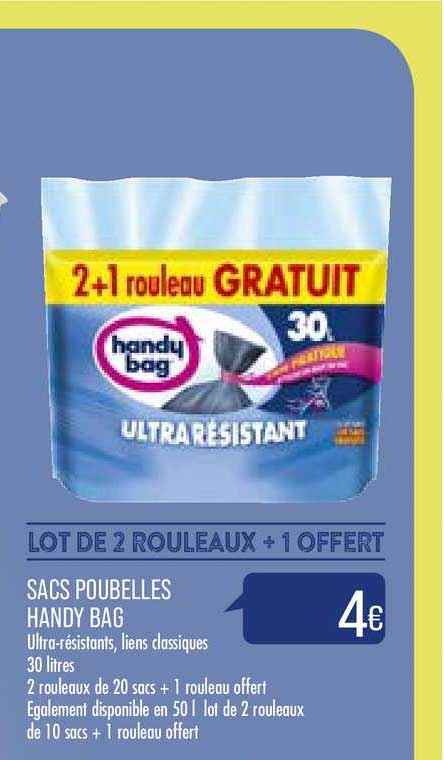 Sac Poubelles Handy Bag +1 Offert