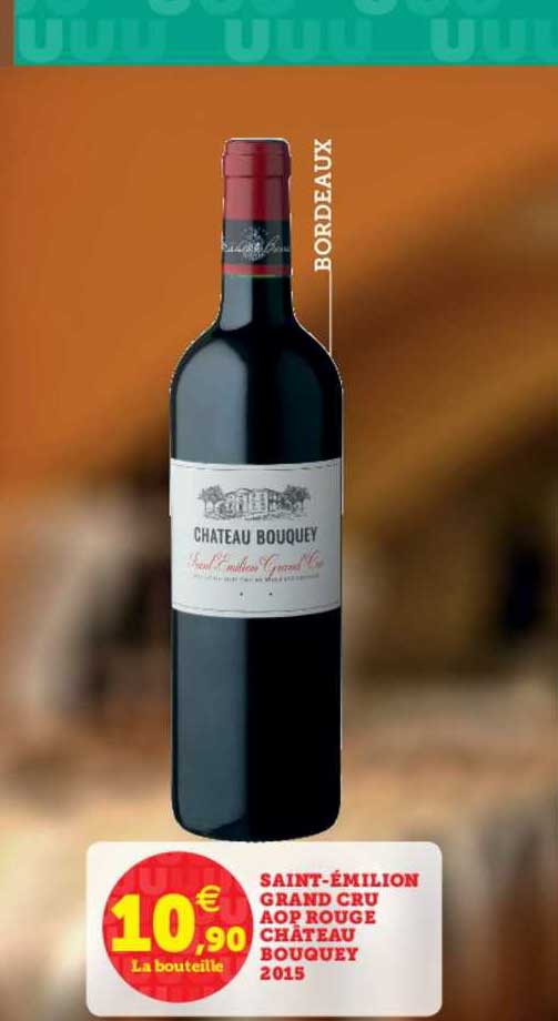 saint émilion grand cru aop rouge château bouquey 2015