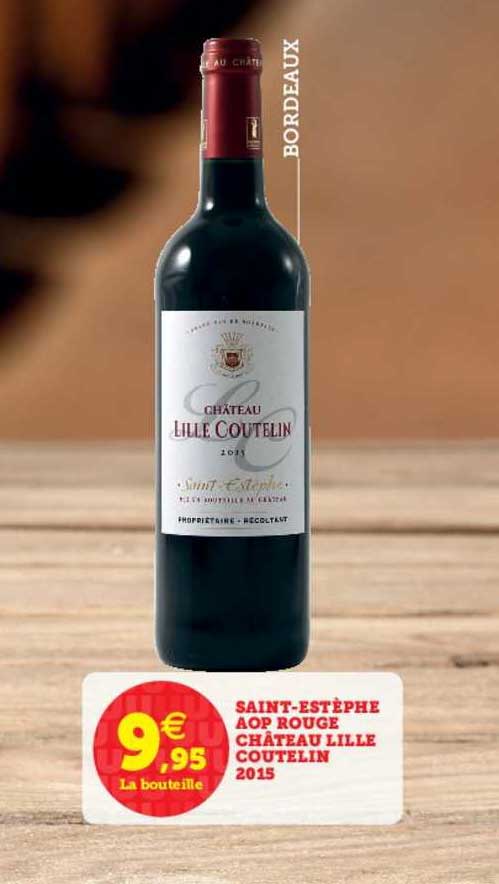 saint estèphe aop rouge château lille coutelin 2015