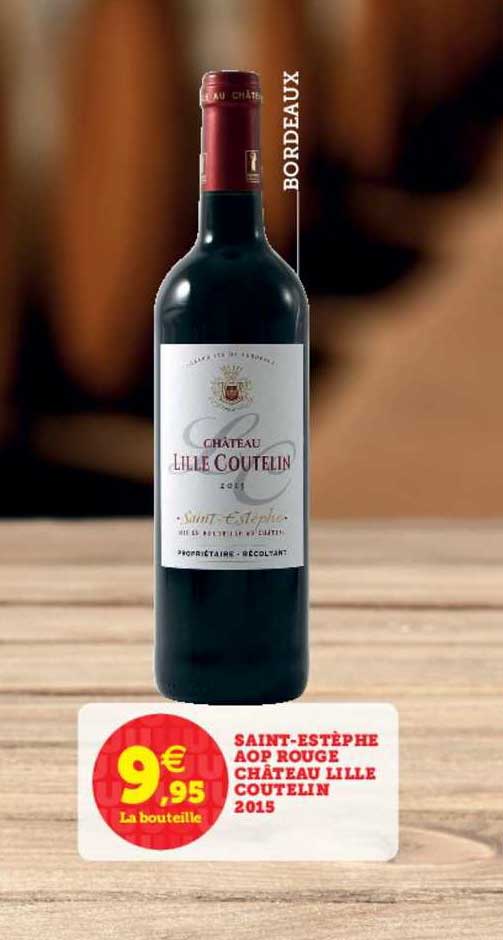 saint estèphe aop rouge château lille coutelin 2015