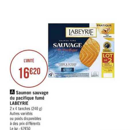 Saumon Sauvage Du Pacifique Fumé Labeyrie