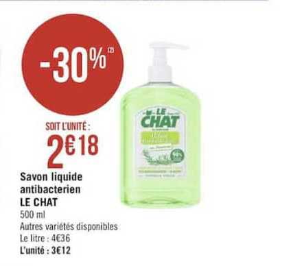 Savon Liquide Antibacterien Le Chat