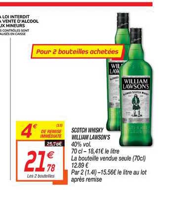 scotch whisky william lawson's