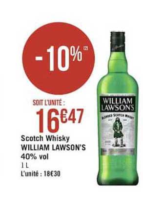 scotch whisky william lawson's 40% vol.
