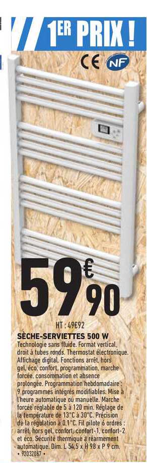Sèche Serviettes 500 W