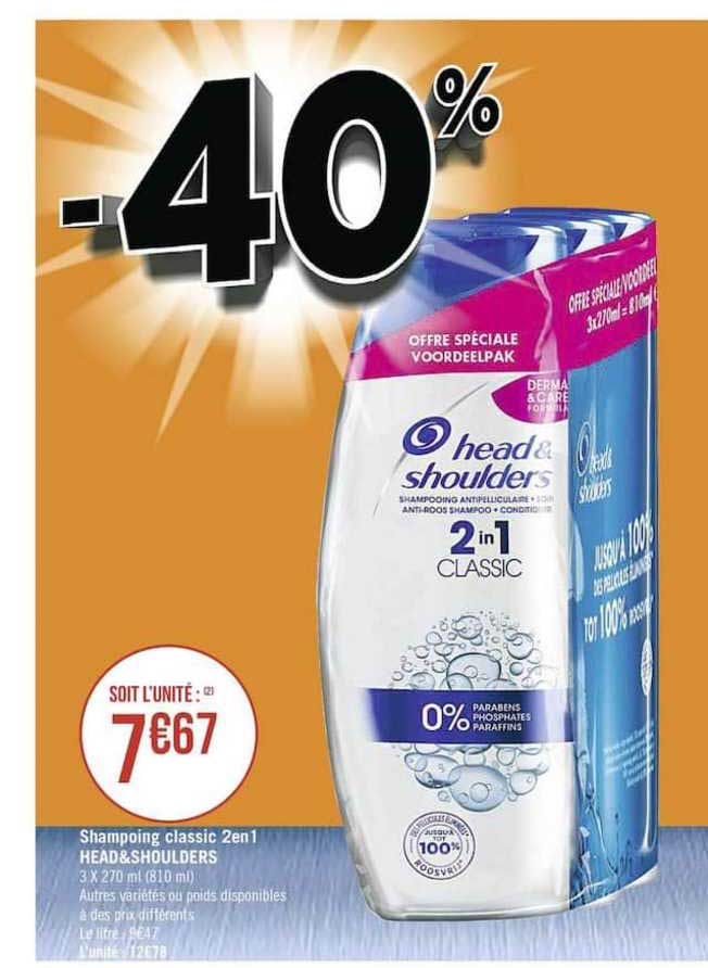 shampooing classic 2en1 head&shoulders
