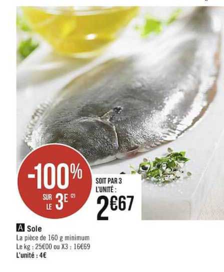 Sole -100% Sur Le 3è